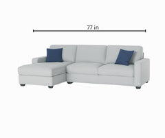 Amaya Reversible Sectional – Sandish Grey