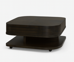 Brando Coffee Table – Dual Lift-Top Design with Hidden Storage & Casters