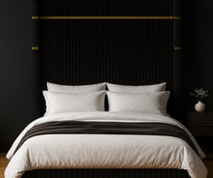 Corduroy Upholstered Bed Frame – Black