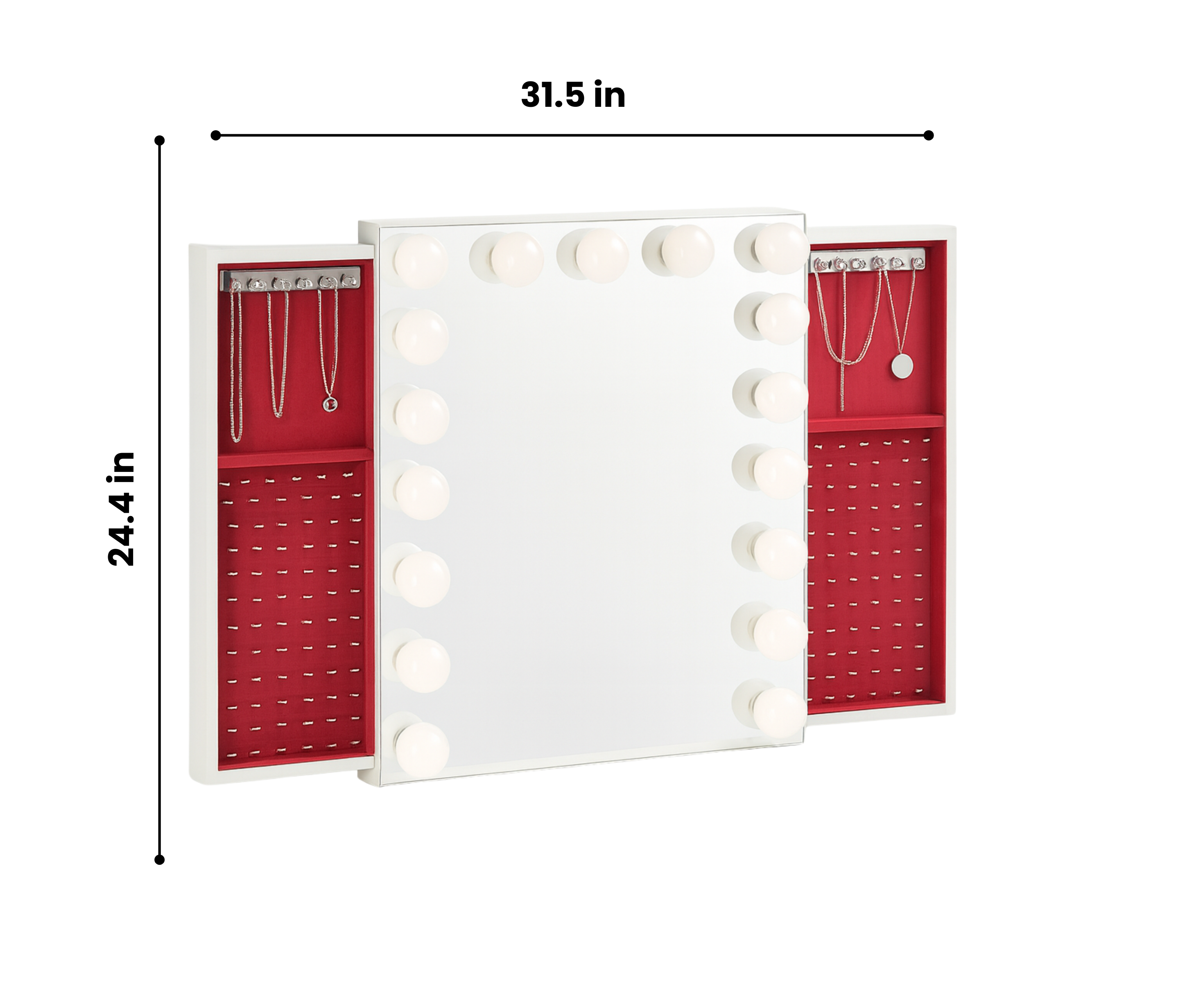 Marilyn Hollywood Mirror with Jewelry Organizer