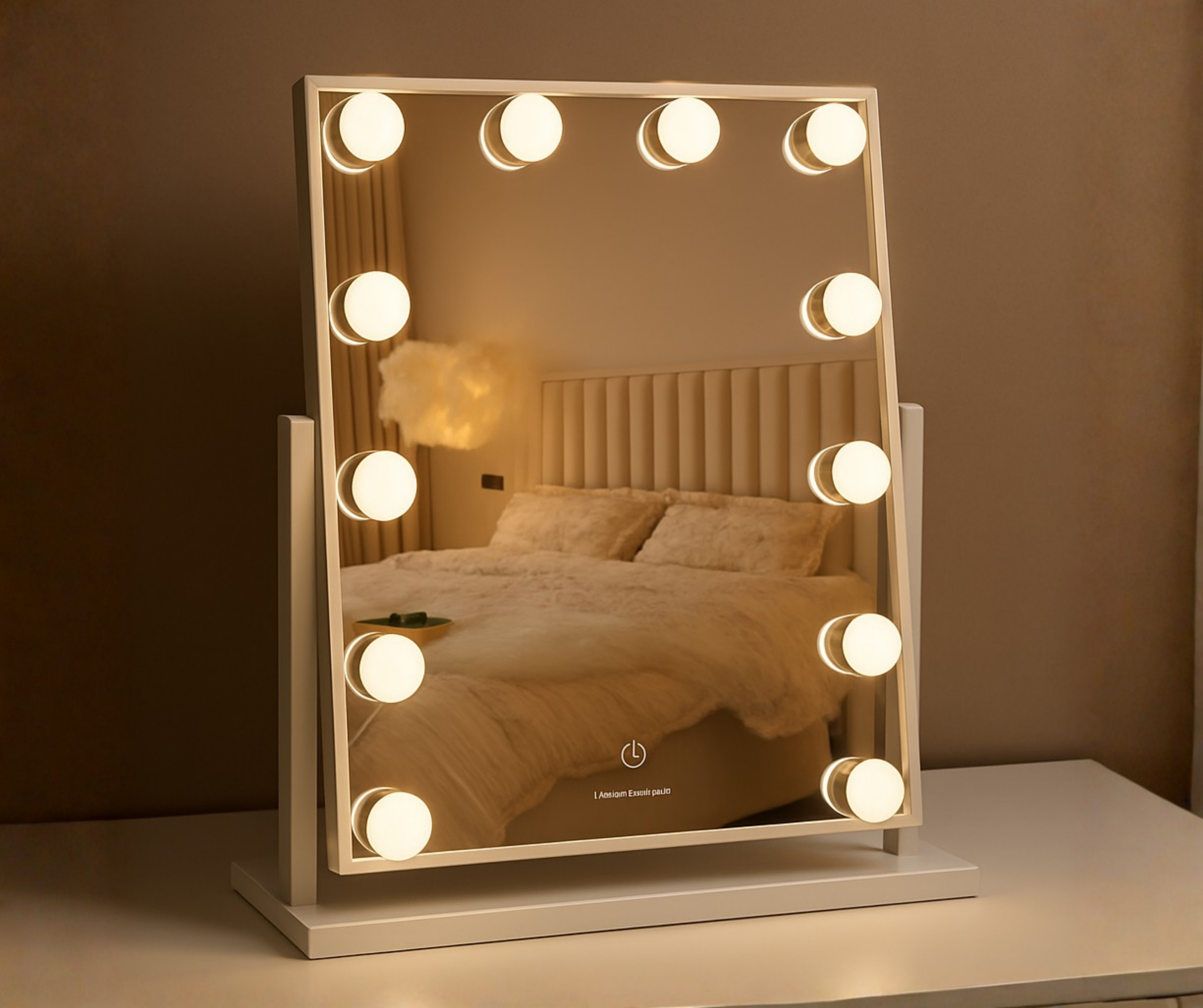 Hollywood Vanity Mirror with Wireless Charging 12 Bulb