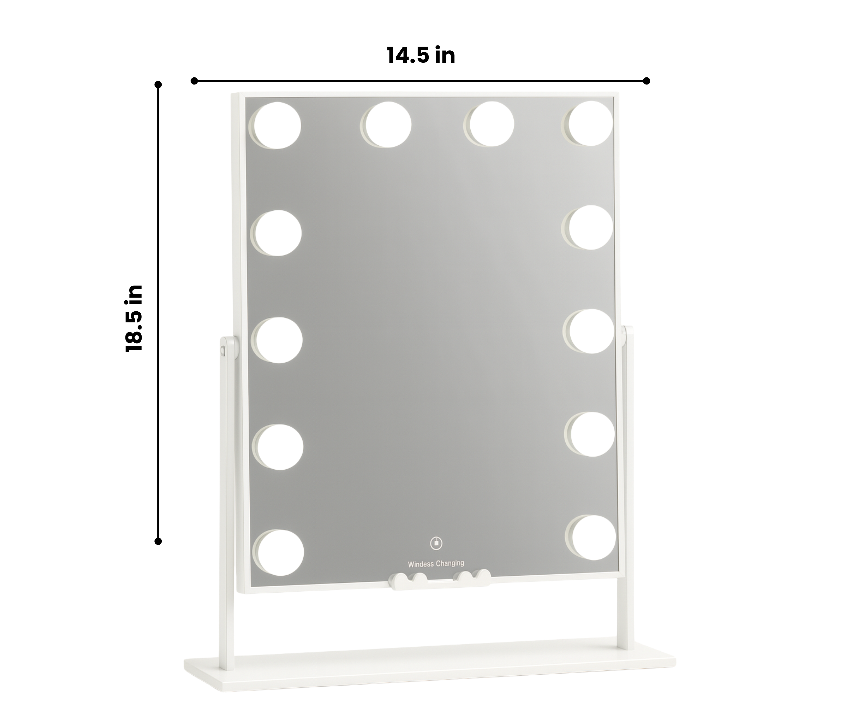 Hollywood Vanity Mirror with Wireless Charging 12 Bulb
